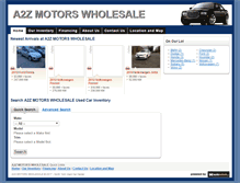 Tablet Screenshot of a2zmotors.ca